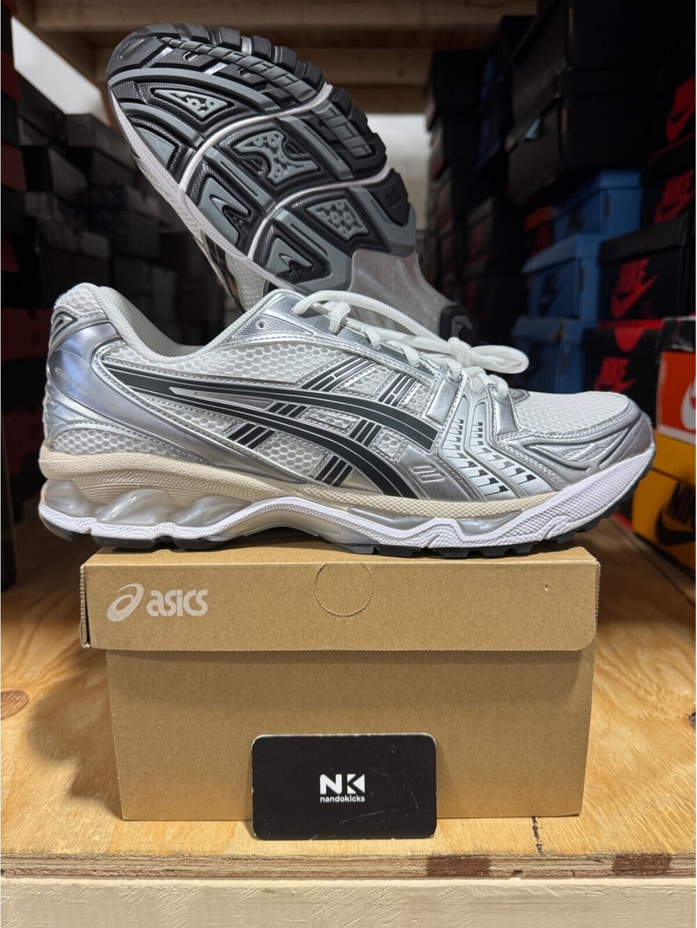 ASICS Gel Kayano 14 'White Graphite Grey' 1203A537-110 BRAND NEW MENS SIZE 14